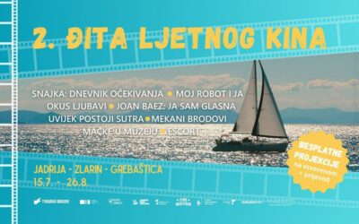 Đita ljetnog kina na turneji šibenskom okolicom: Filmska čarolija na Jadriji, Zlarinu i u Grebaštici