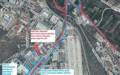 Napreduju radovi na čvoru Mandalina – pripazite na novu prometnu regulaciju
