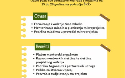 Otvoren javni poziv za profesore srednjih škola i edukatore